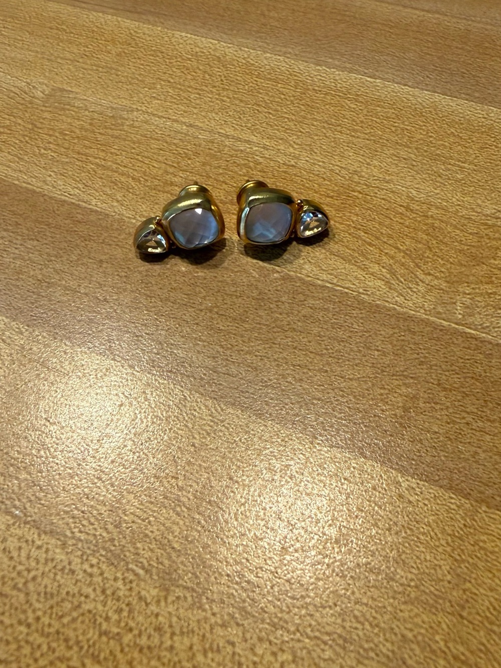Julie Vos Gold-Tone Heart Mother-of-Pearl Stud Earrings